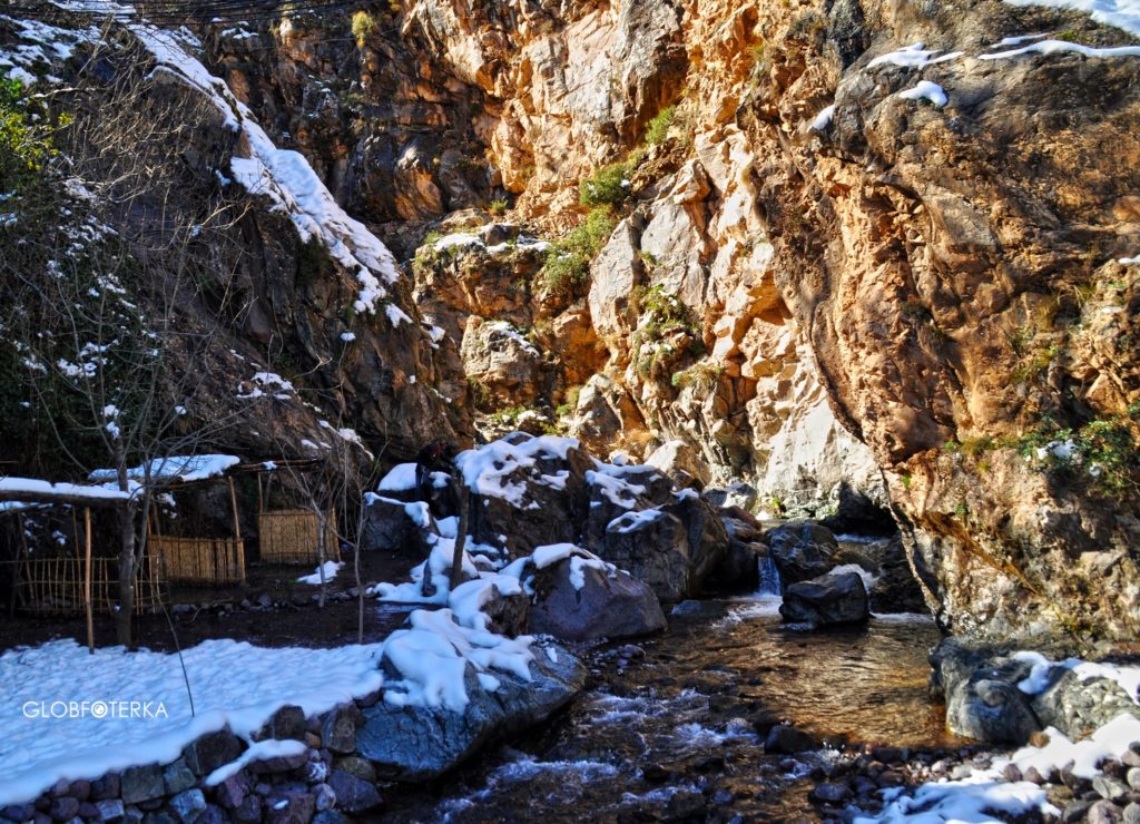 Wodospad w górach Atlas