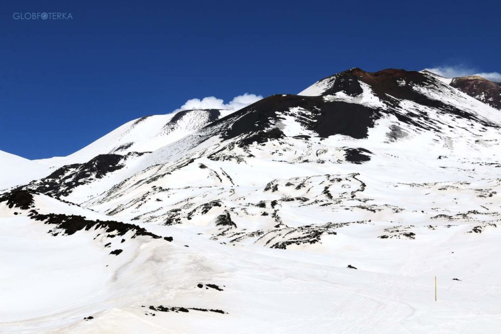 Etna w zimie
