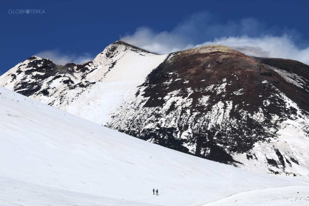 Etna w zimie