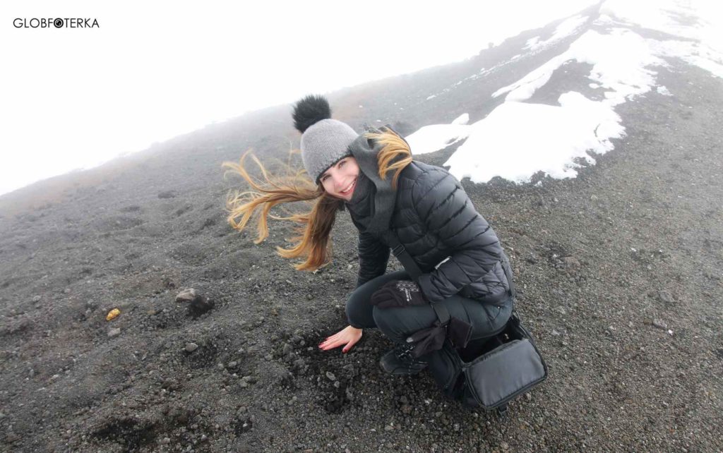Etna w zimie