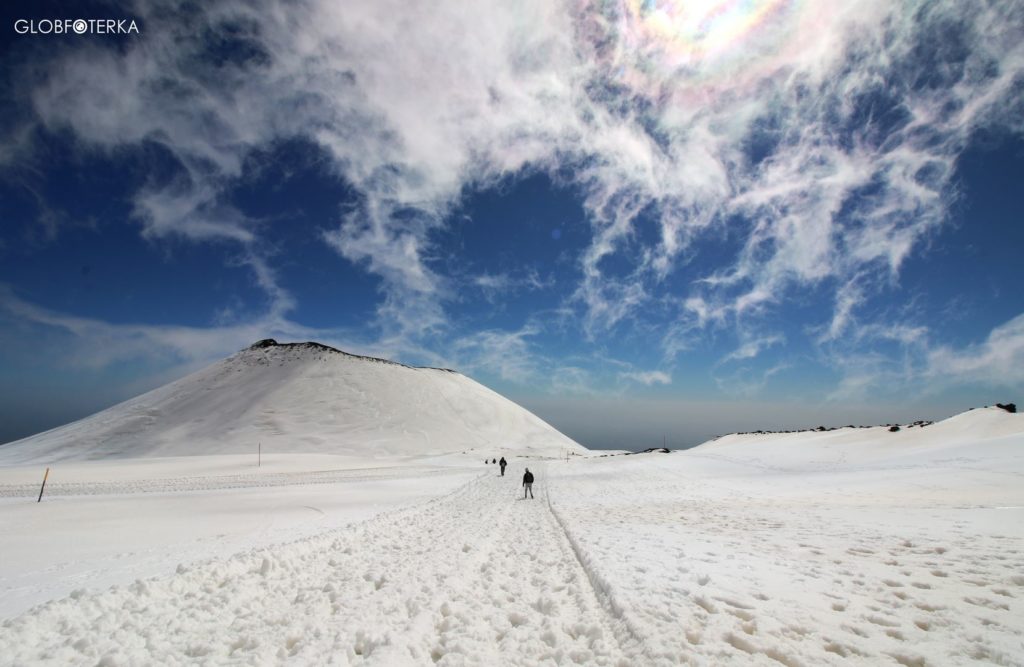 Etna w zimie