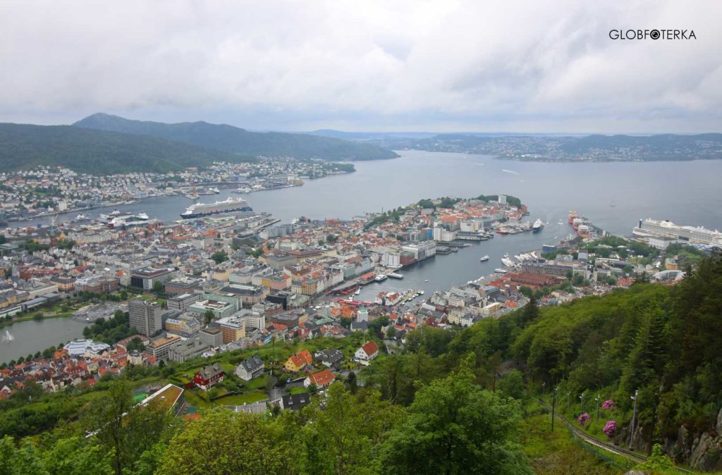Bergen punkt widokowy Floyen