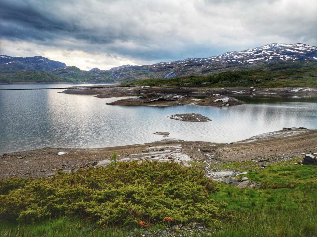 Nocleg pod namiotem w Norwegii